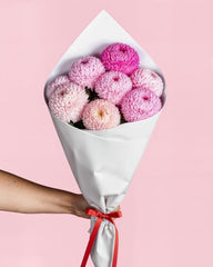 完美粉色蓬松球