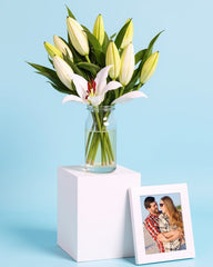 Lilies + Photo Gift Set