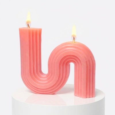 Pink S-Candle - Auckland gift add-on